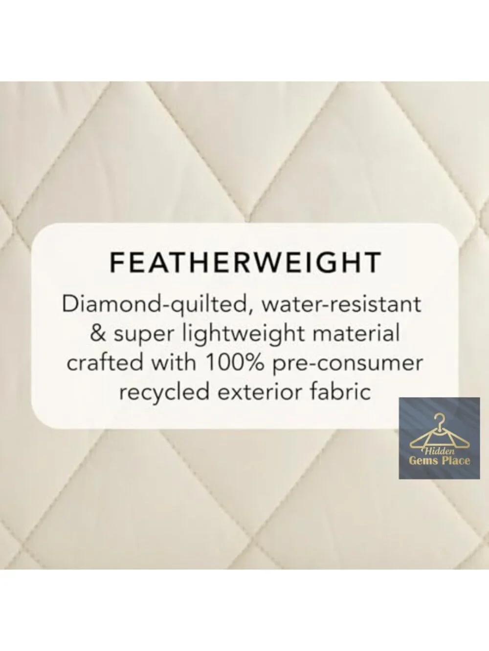 Featherweight Diamond-Quilted Small Belt Bag with Adjustable Strap
